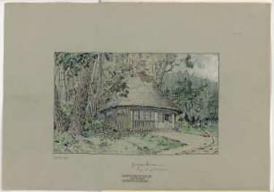Wartehalle Monatskonkurrenz Februar 1908: Perspektivische Ansicht