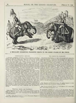 A brilliant suggestion, presented gratis to the Horse Guards by Mr. Punch