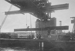 Bau der alten Wehranlage Dörverden/Weser (1909 - 1912)