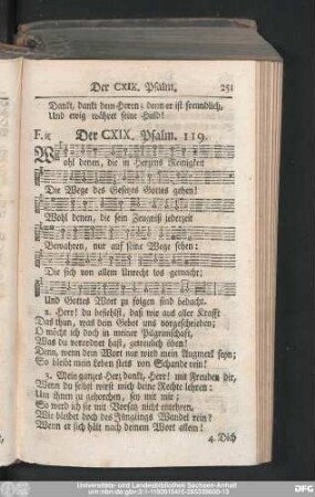 Der CXIX. Pslam. 119.