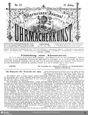 Einladung zum Abonnement