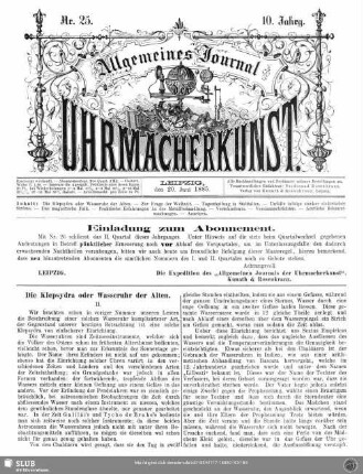Einladung zum Abonnement