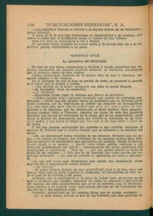 Capítulo XVIII - La laguna de Texcoco