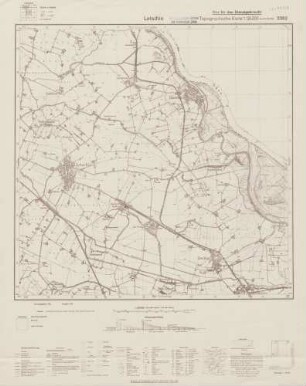 3352 Letschin, Topographische Karte 1:25000 (4cm - Karte)