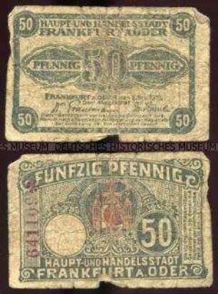 Frankfurt/Oder, Notgeld 50 Pfennig