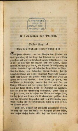 Die Jungfrau von Orleans : Nach den Prozeßakten und gleichzeitigen Chroniken