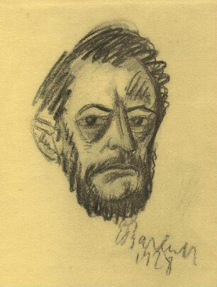Selbstbildnis von Ernst Barlach (1870-1938)