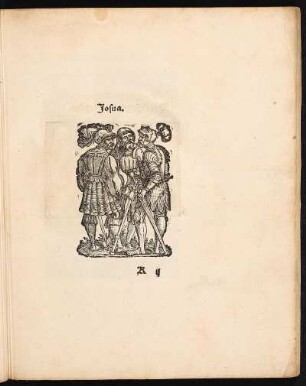 Holzschnitt: Josua.