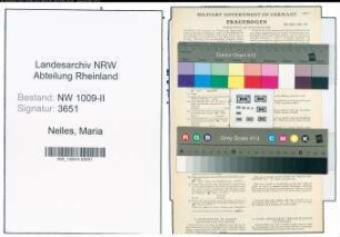 Entnazifizierung Maria Nelles , geb. 23.02.1891 (Krankenpflegerin)