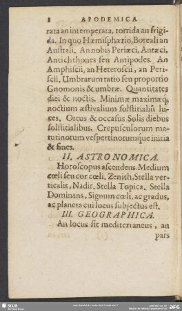 II. Astronomica