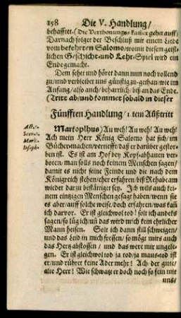 Fünfften Handlung/ 1.tem Außtritt