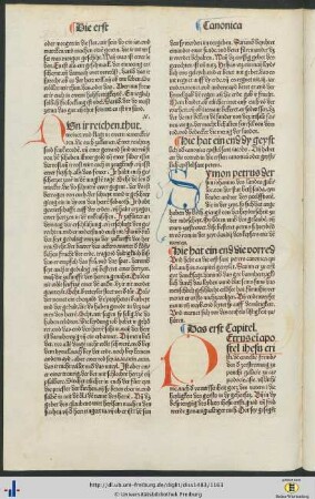 Die erst sant peters canonica epistel