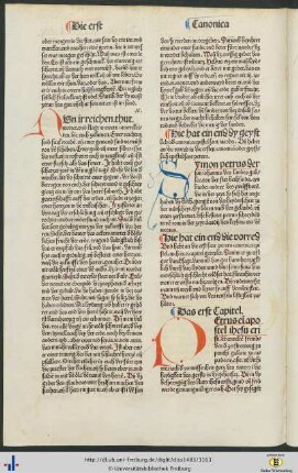 Die erst sant peters canonica epistel