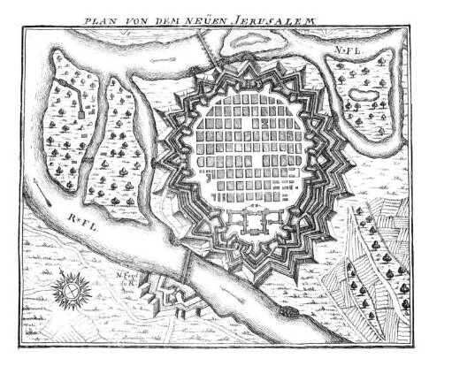 Plan von dem neuen Jerusalem