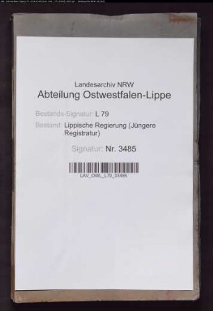 Kommunalwegebau Voranschläge und Rechnung des Amtes Brake, Band 1
