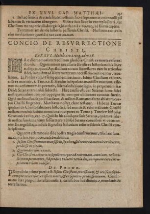 Concio De Resurrectione Christi,