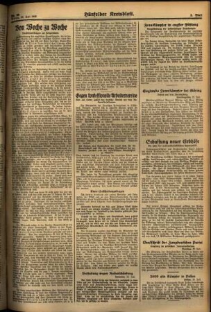 Zweite Ausgabe vom Montag, den 22. Juli 1935.