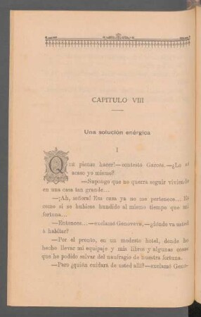 Capítulo VIII - Una solución enérgica