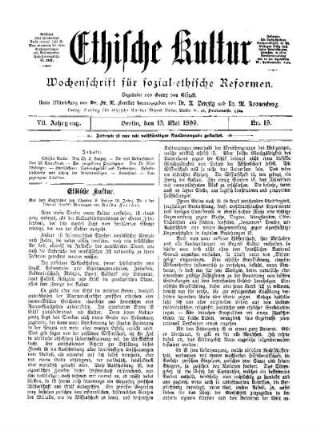 Ethische Kultur