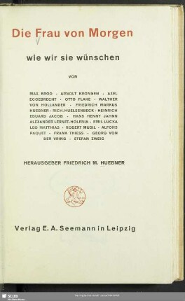 Die Frau von Morgen wie wir sie wünschen