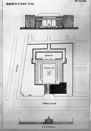 Ehrenfriedhof in Homberg; Entwurf für einen Ehrenfriedhof "Unseren Helden"