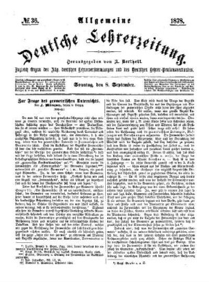 Zur Frage des geometrischen Unterrichts : (Schluß)