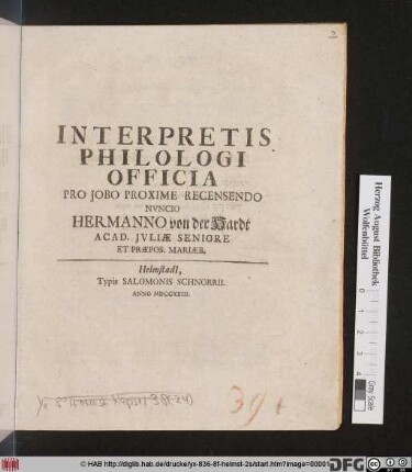 Interpretis Philologi Officia