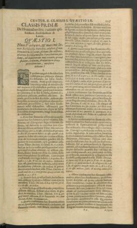 Classis Primae. De Hominibus sive Personis quibusdam Ecclesiasticis & Laicis.