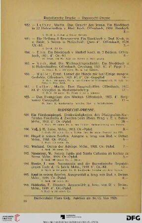 Rupprecht-Presse (Nr. 989-1015)