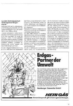 Aus dem Zentralausschuß Hamburgischer Bürgervereine