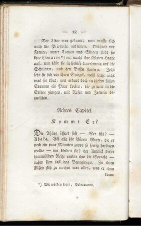 Achtes Capitel Kommt Er?
