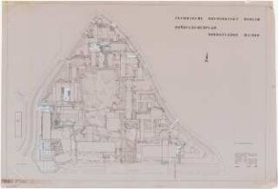 Technische Universität Berlin Nordgelände: Lageplan mit Grünflächenplan 1:500