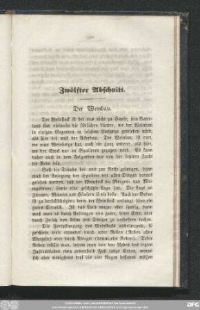 Zwölfter Abschnitt. Der Weinbau.