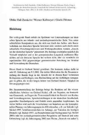 Einleitung