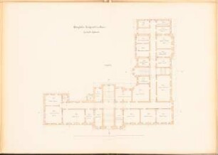 Landgericht und Gefängnis, Posen: Gerichtsgebäude: Grundriss EG