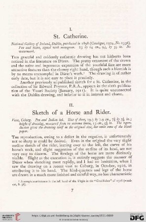II. Sketch of a Horse and Rider
