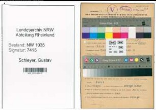 Entnazifizierung Gustav Schleyer , geb. 17.05.1889 (Steiger)
