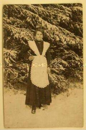 Fotopostkarte von der Hausangestellten Luise Müller; Krumhübel, 18. Juli 1913