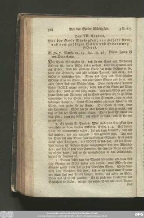 Das VII. Capitel. Von der Seele Würdigkeit; von wahrer Reue, und vom gnädigen Willen und Erbarmung Gottes.
