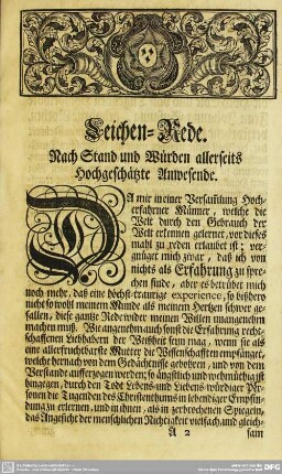 Leichen-Rede