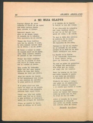 A mi hija Gladys