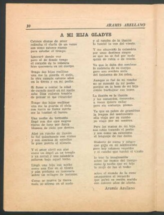 A mi hija Gladys