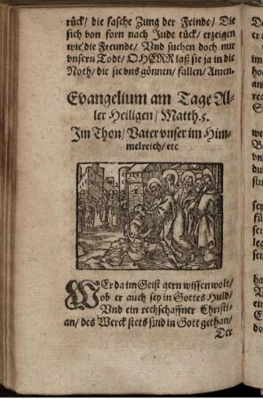 Evangelium am Tage Aller Heiligen/ Matth. 5.