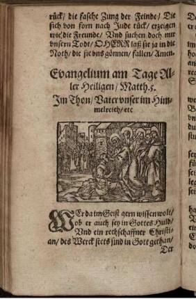 Evangelium am Tage Aller Heiligen/ Matth. 5.