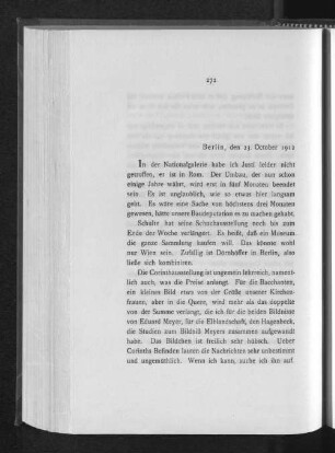 Berlin, den 23. October 1912