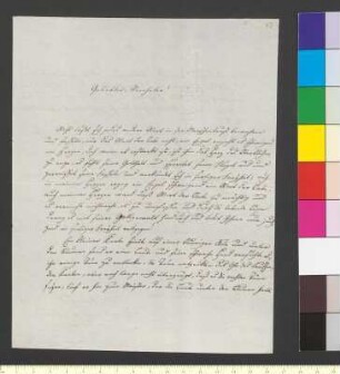 Brief von Hesse, Ludwig Eugen an Goethe, Johann Wolfgang von