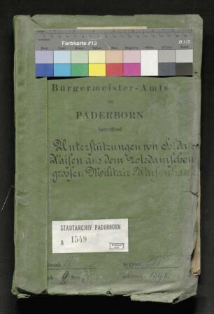 Unterstützung von Soldaten-Waisen aus dem Potsdamschen großen Militär-Waisenhaus
