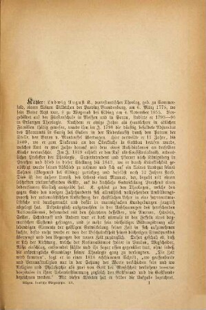Allgemeine Deutsche Biographie, 15. Kähler - Kircheisen