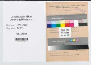 Entnazifizierung Adolf Heil, geb. 02.02.1887 (Staedt.Angest.)