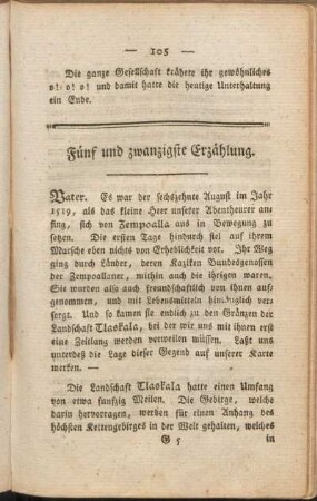 Fünf und zwanzigste Erzählung